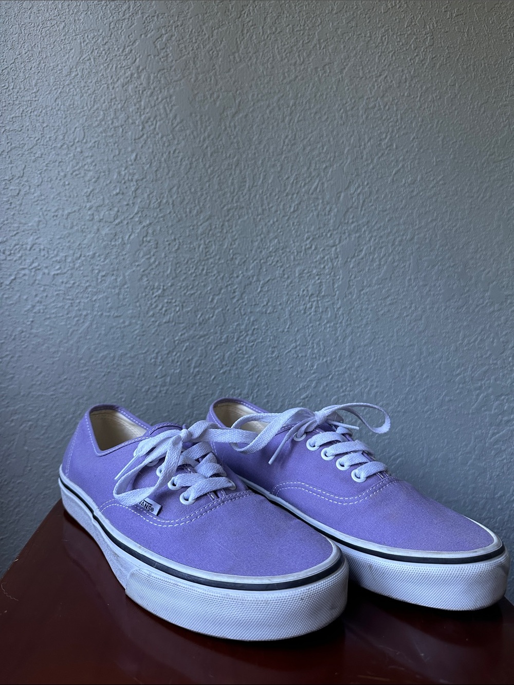 Vans Lavender Canvas Low Top Sneakers